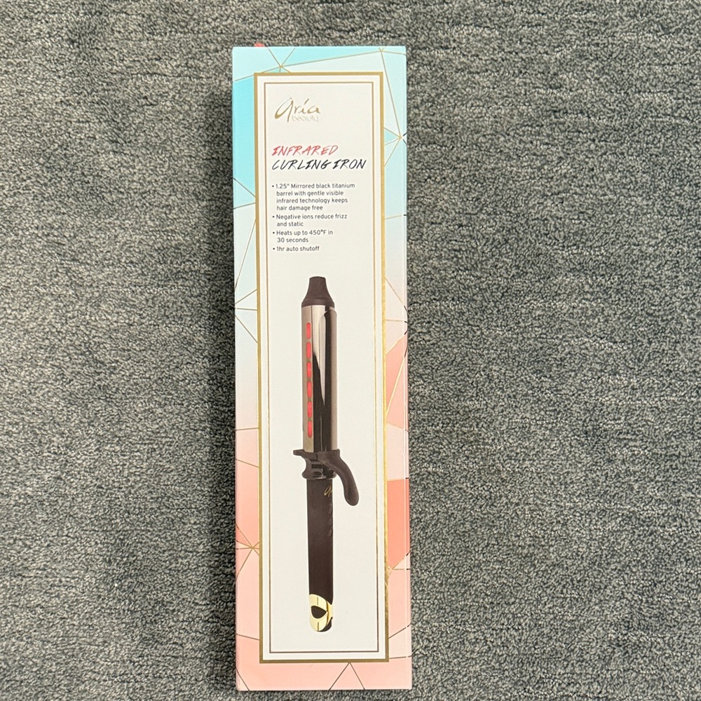Infrared Curling Iron - Black with Red Accents